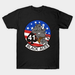 F/A18 Rhino - VFA41 Black Aces T-Shirt